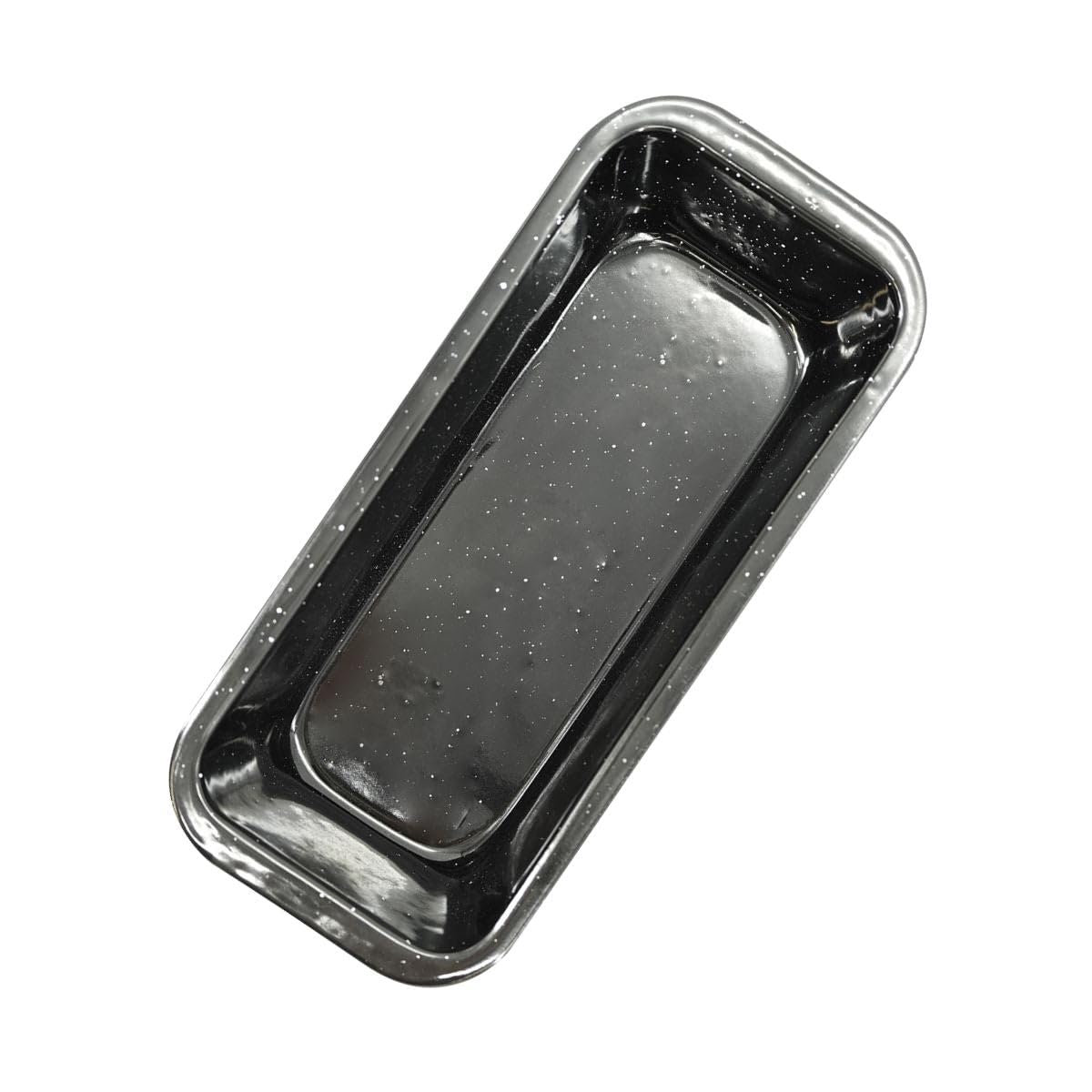 Fackelmann 687445 Loaf Pan, Loaf Pan, Cake Pan, Brioche Mould, Steel, Enamel, Black, 29 x 13 x 6.5 cm