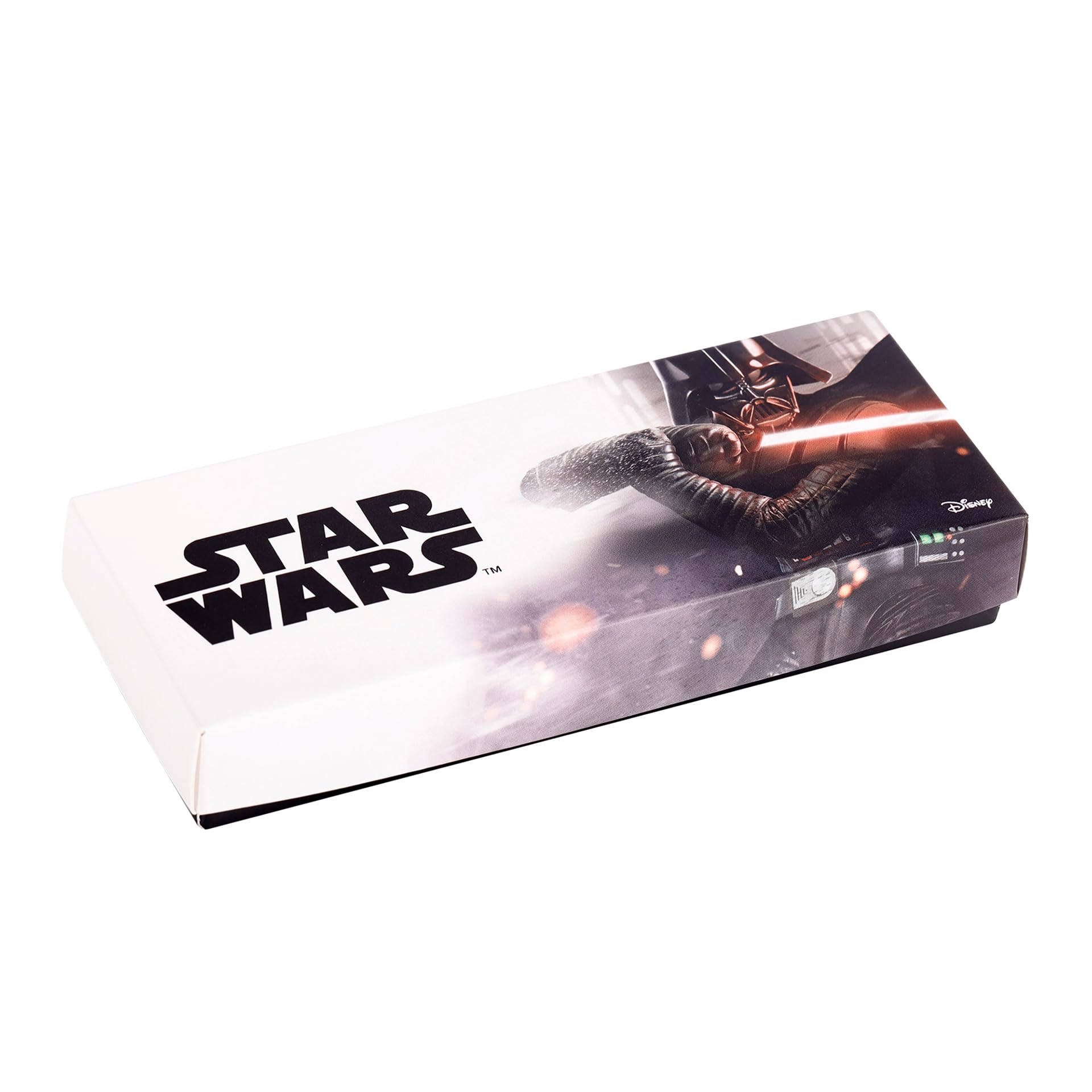 STAR WARS Reloj de plástico para niños, reloj analógico de cuarzo con correa de silicona, Negro -, Plástico y silicona