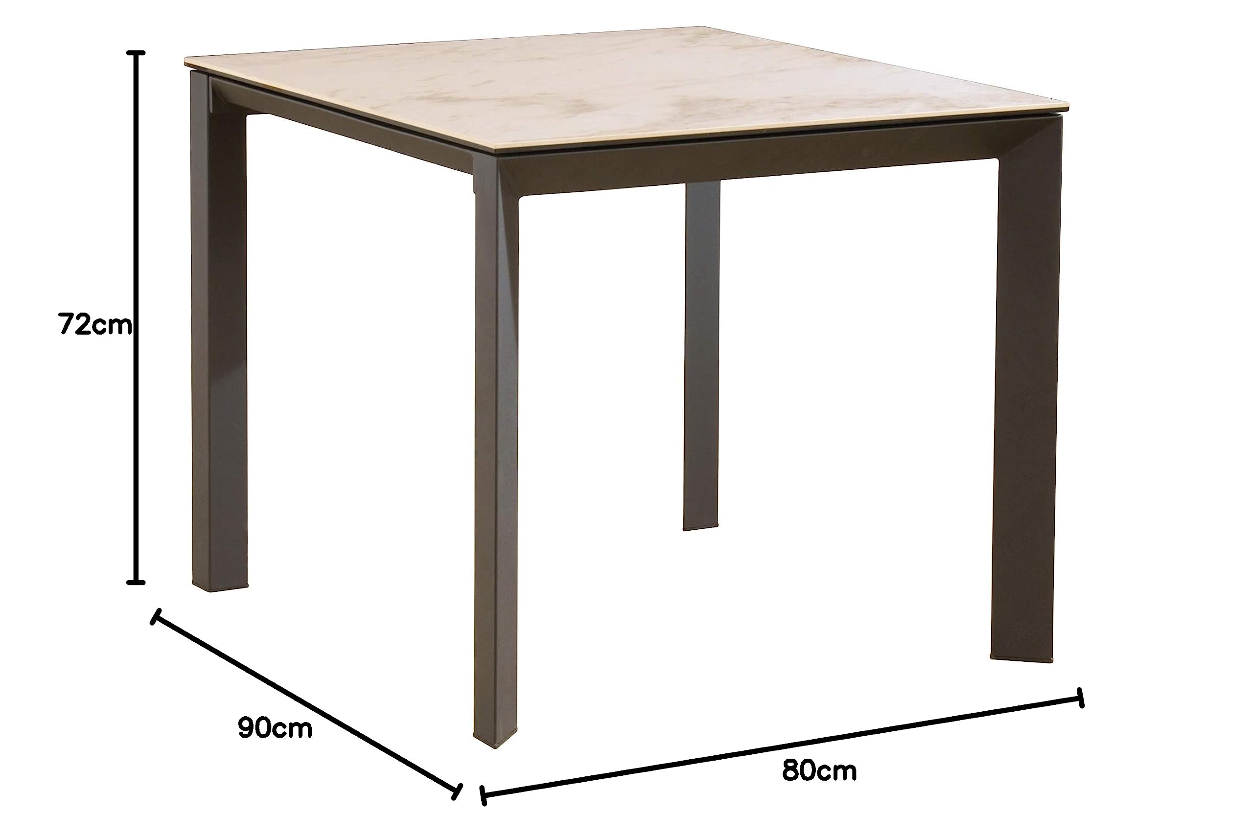 Amazon.co.jp: 筑波産商 GRANADA セラミック 90 ダイニングテーブル WQ