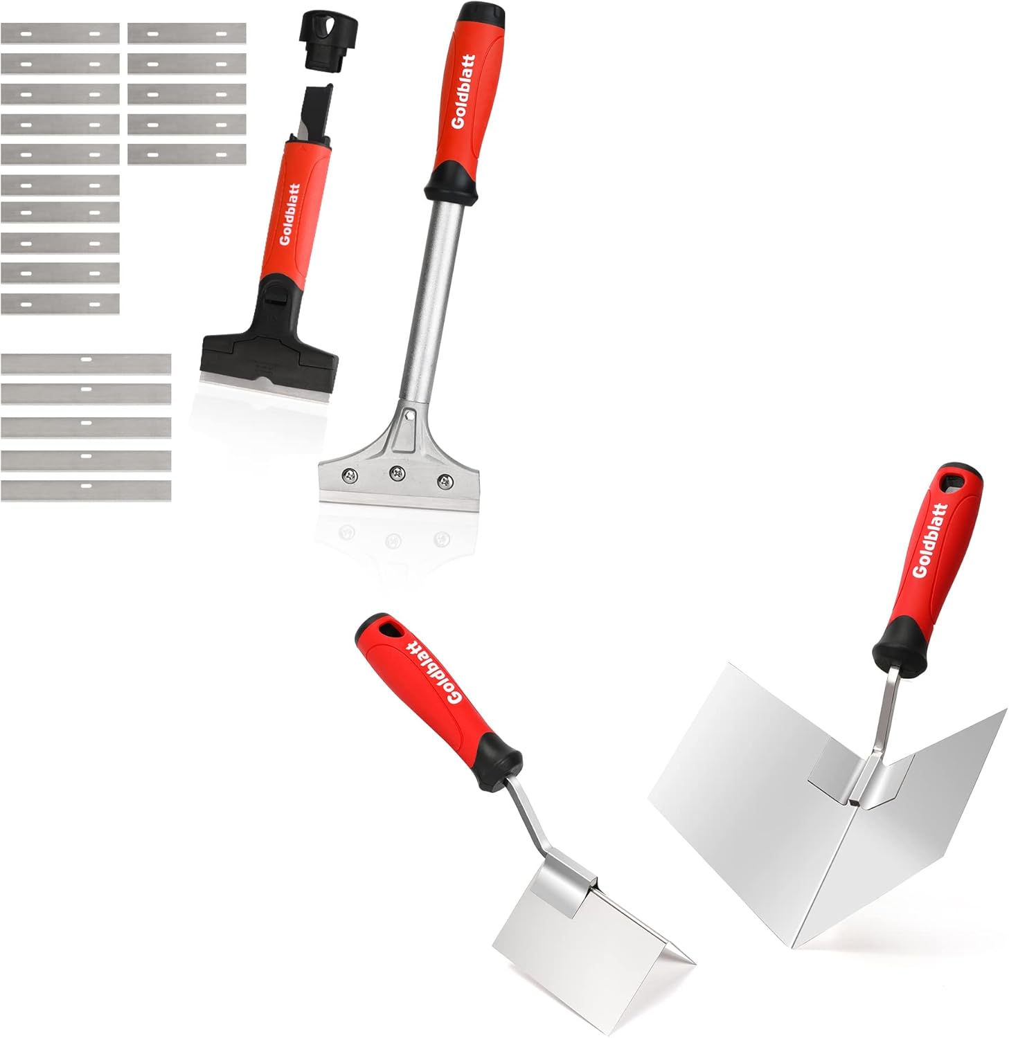 Goldblatt 2 Pieces Razor Blade Scraper with 20piece Blades, Goldblatt