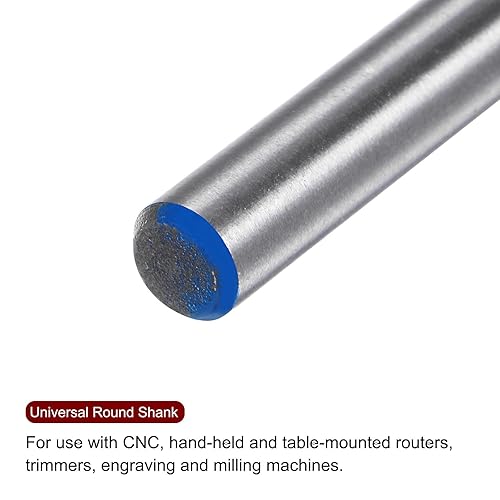 Miniatura 57 de HARFINGTON Broca de enrutador de cola de milano, vástago de 1/2 pulgada, 1 pulgada de diámetro, carburo de tungsteno de 14 grados, broca