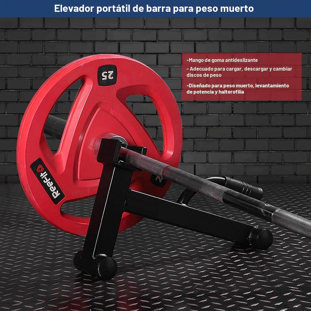 Gato Con Barra, Gato De Peso Muerto Con Mango Antideslizante, Perfecta Para Cargar Y Cambiar Placas De Peso, Para Levantamiento De Peso Muerto, Levantamiento De Potencia, Entrenamiento Con Pesas, Etc