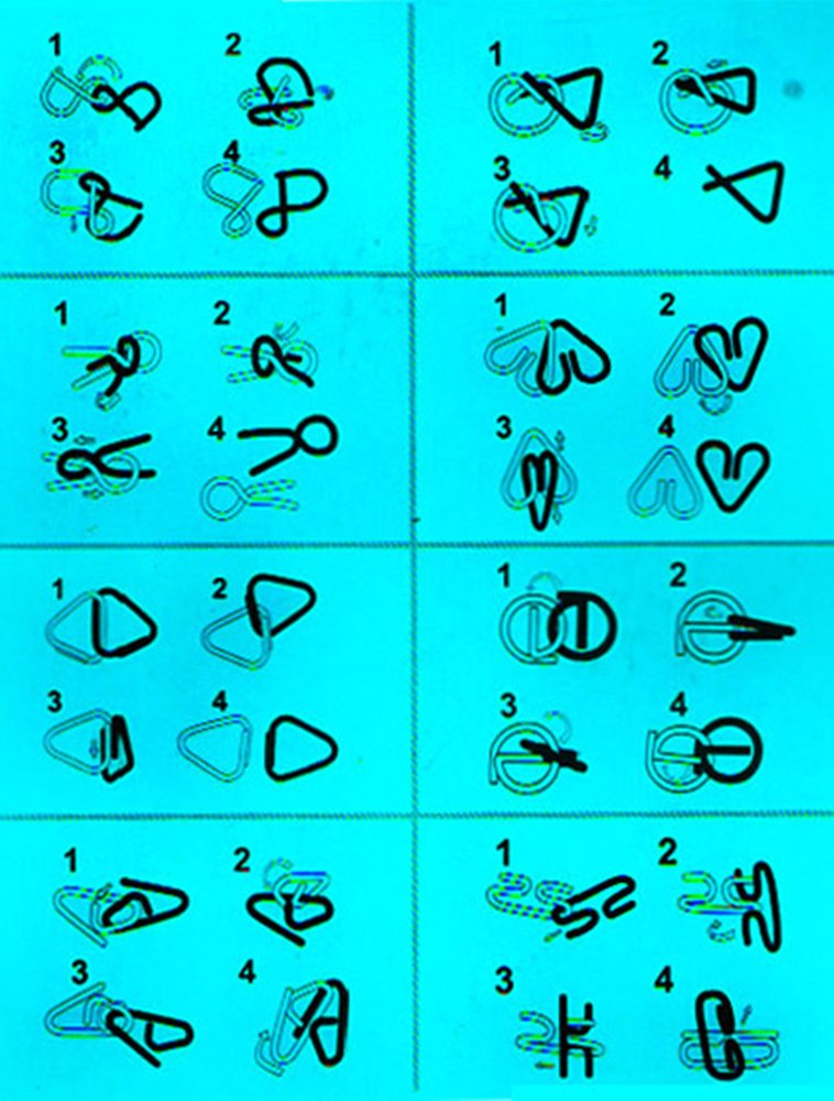 8 Pezzi Set di Rompicapo in Metallo - Giocattolo Educativo Intelligenza - Puzzle Game Gioco di Mente - Giocattolo Bambini e Ragazzi Intelligenza per Adulti e Bambini #2