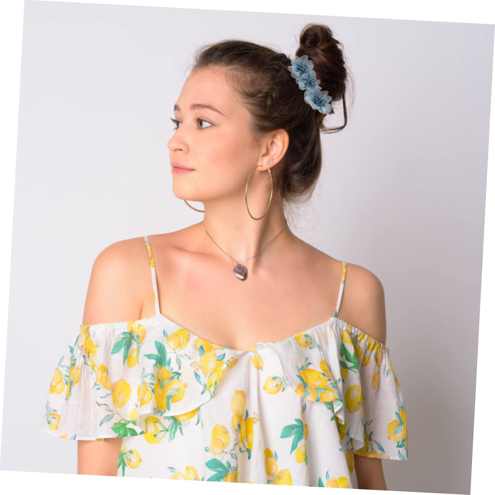 Healeved 15stücke Teiliges Dekorative Blumen Haarknoten-maker Einfach Zu Verwendende Haarstyling-haaraccessoires Für Schule Partys Und Alltag Leicht Und Langlebig