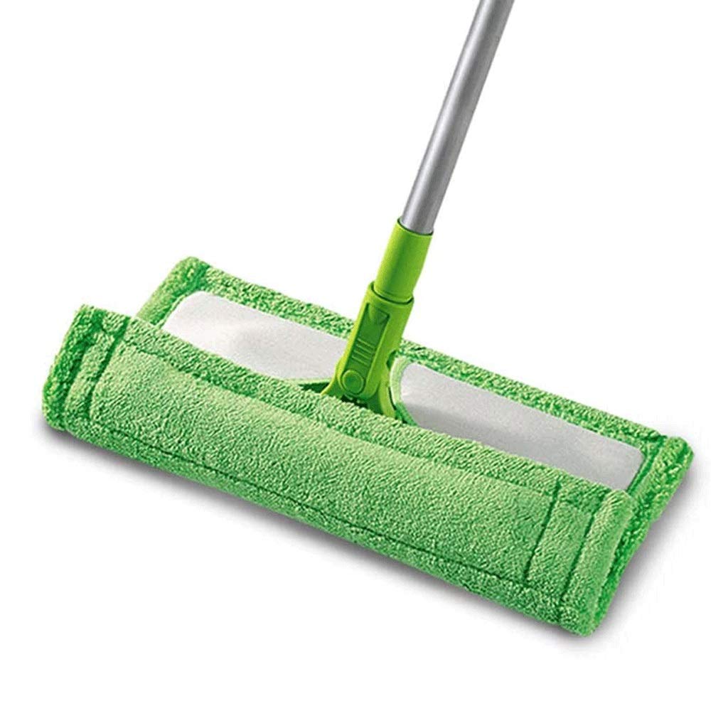 Mop podłogowy z twardego drewna z mikrofibry, uchwyt i przedłużka ze stali nierdzewnej, do domowej kuchni i wszystkich powierzchni podłogowych