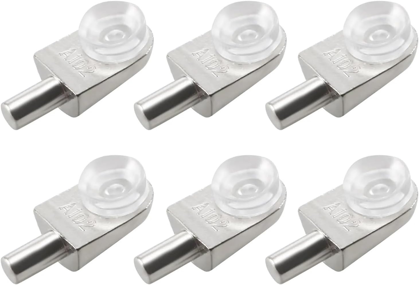 50pcs Shelf Support Pegs Zinc Alloy Glass Clamp Plate Pin Shelves Separator Supporter