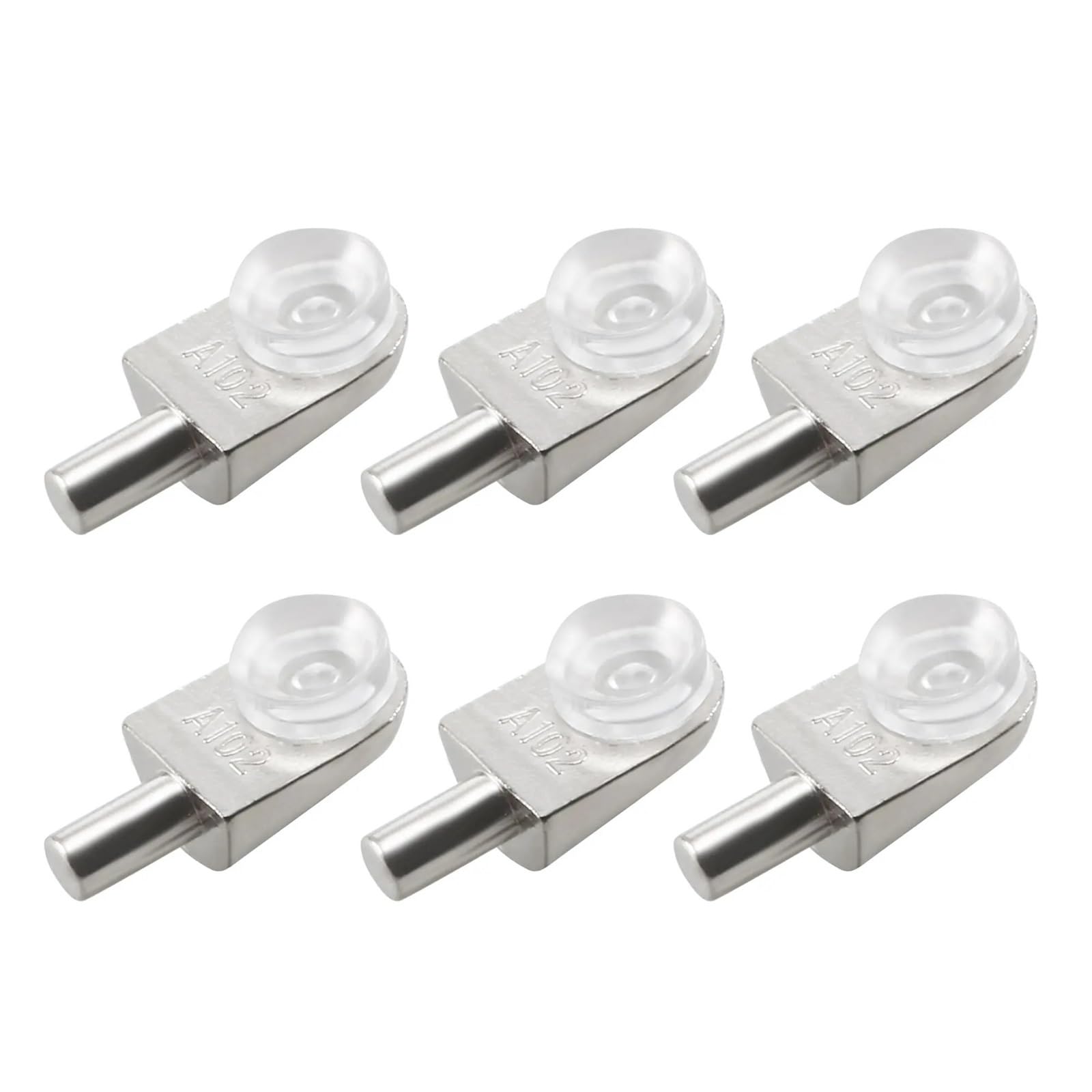 50pcs Zinc Alloy Shelf Support Pegs Glass Clamp Plate Pins Shelves Separator