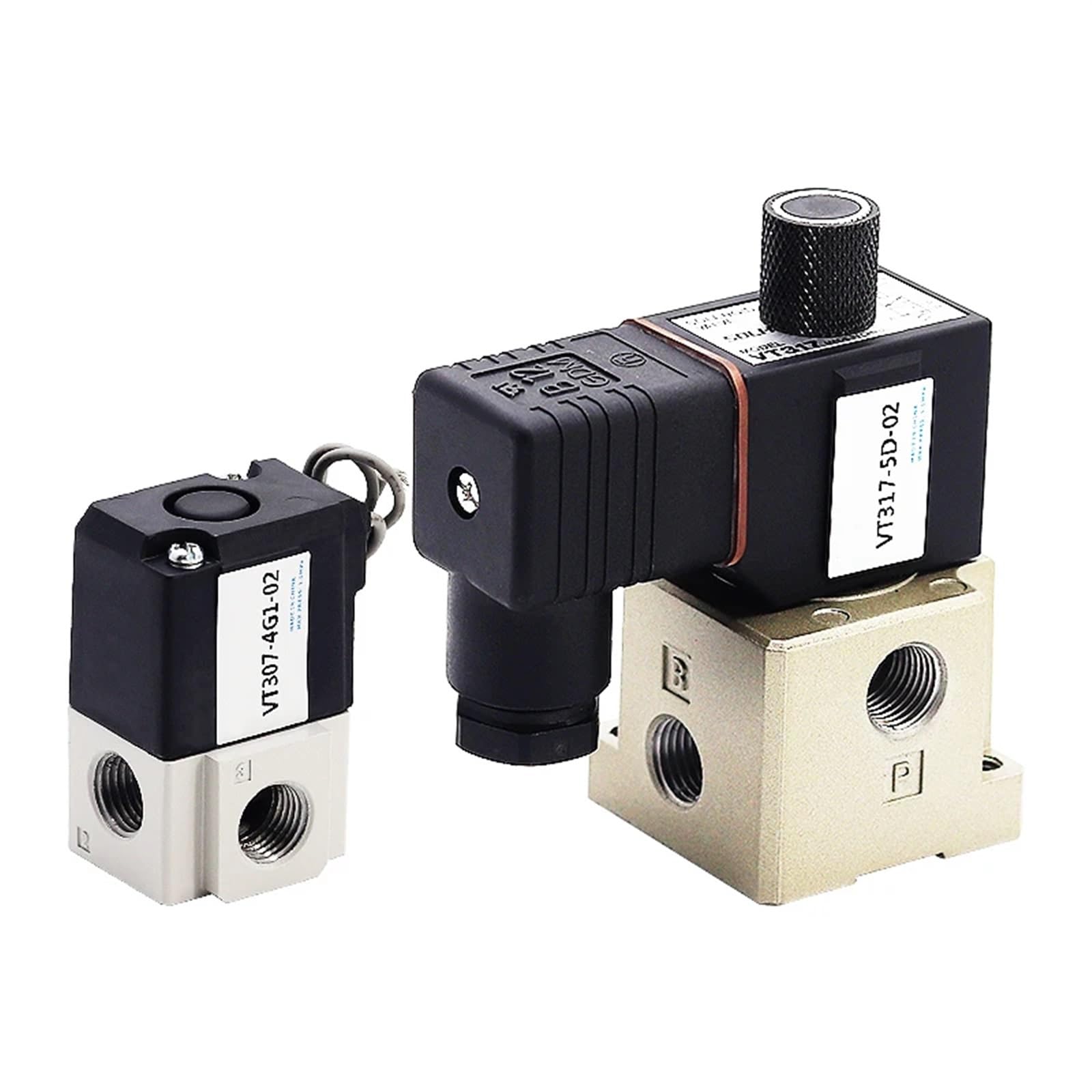 Dwupozycyjny trójdrożny pneumatyczny zawór elektromagnetyczny wysokiej częstotliwości VT307/317-4G1/5G1/6G1-02, próżniowy zawór kontroli ciśnienia ujemnego (VT317-5G-02)