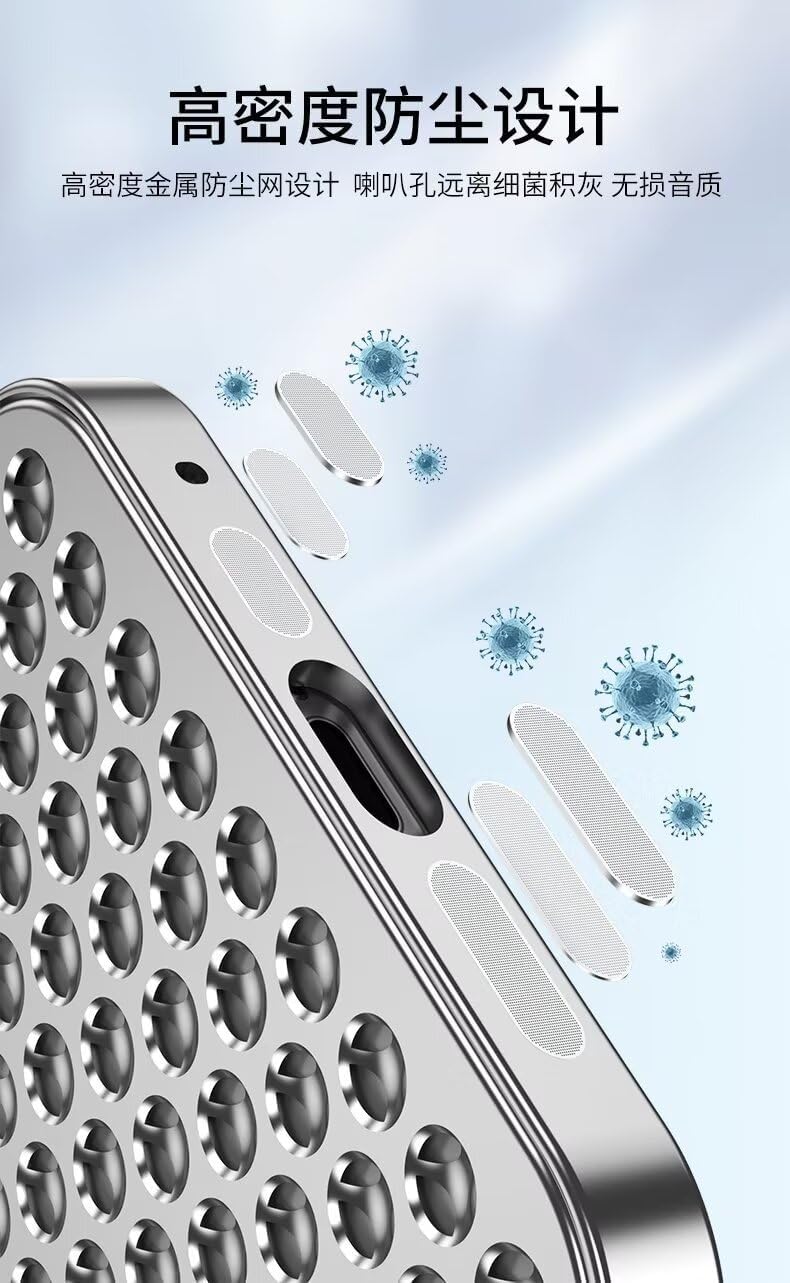 アイフォン 耐衝撃ケース14 Pro Max アルミニウム合金 中空放熱 背面カバー スマホケース 14 Pro Max 金属冷却耐