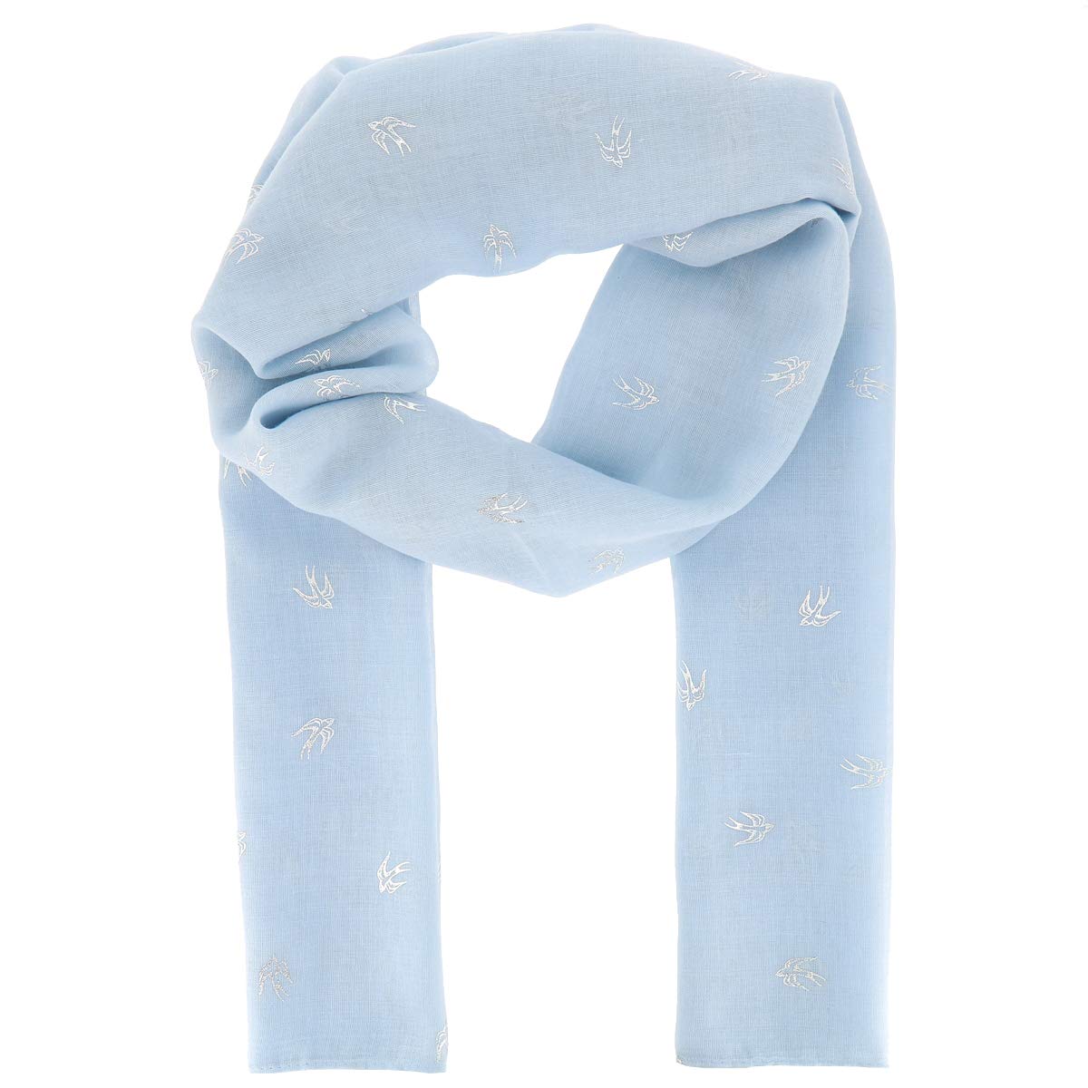 Sciarpa Donna Con Frange - Viscosa E Cotone, 180x90cm, Leggera E Morbida