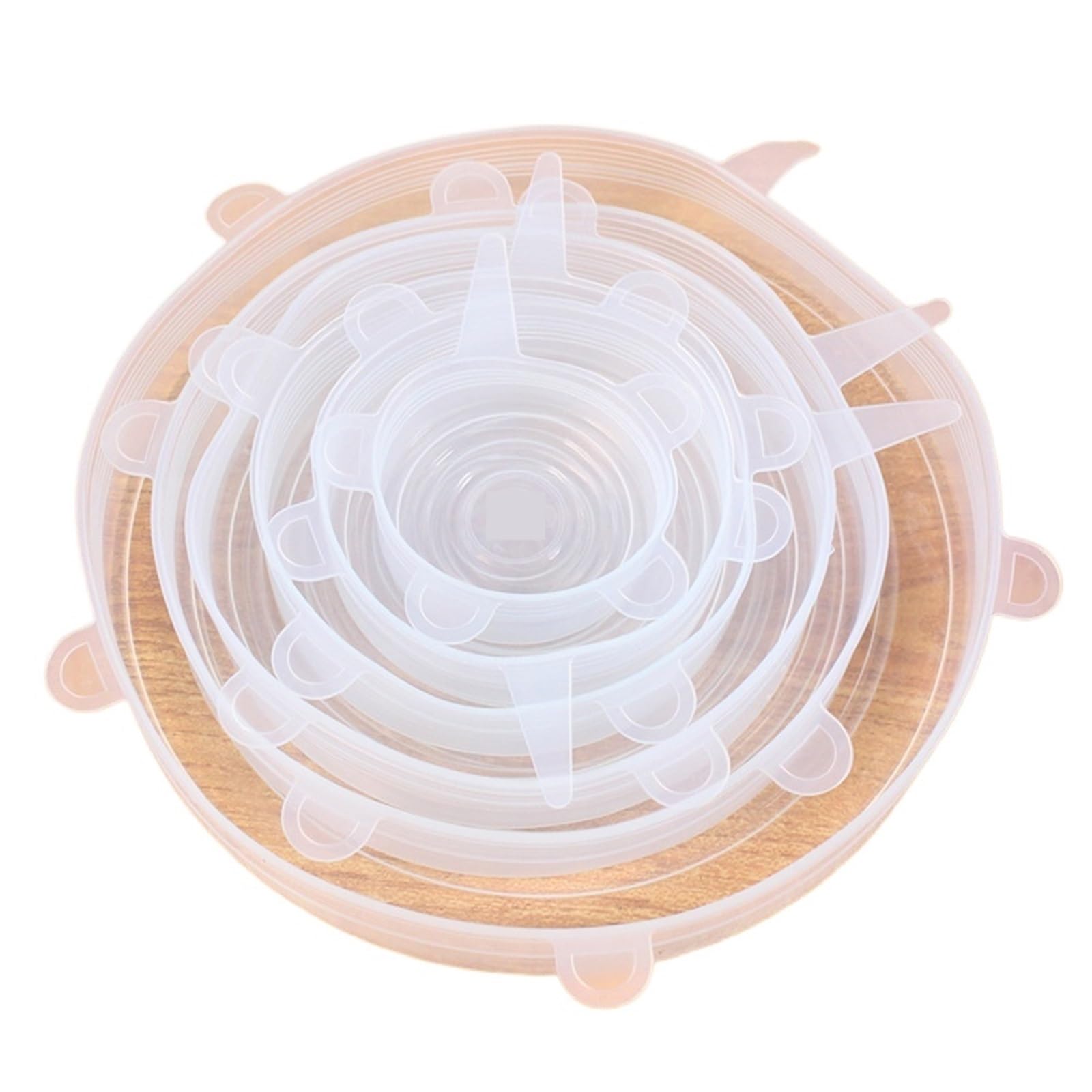 3Sets Heat Resistant Reusable Stretch Silicone Lids Universal Food Wrap Bowl Pot Pan Cover Cookware Kitchen Refrigerator Cooking for Bowls Jars