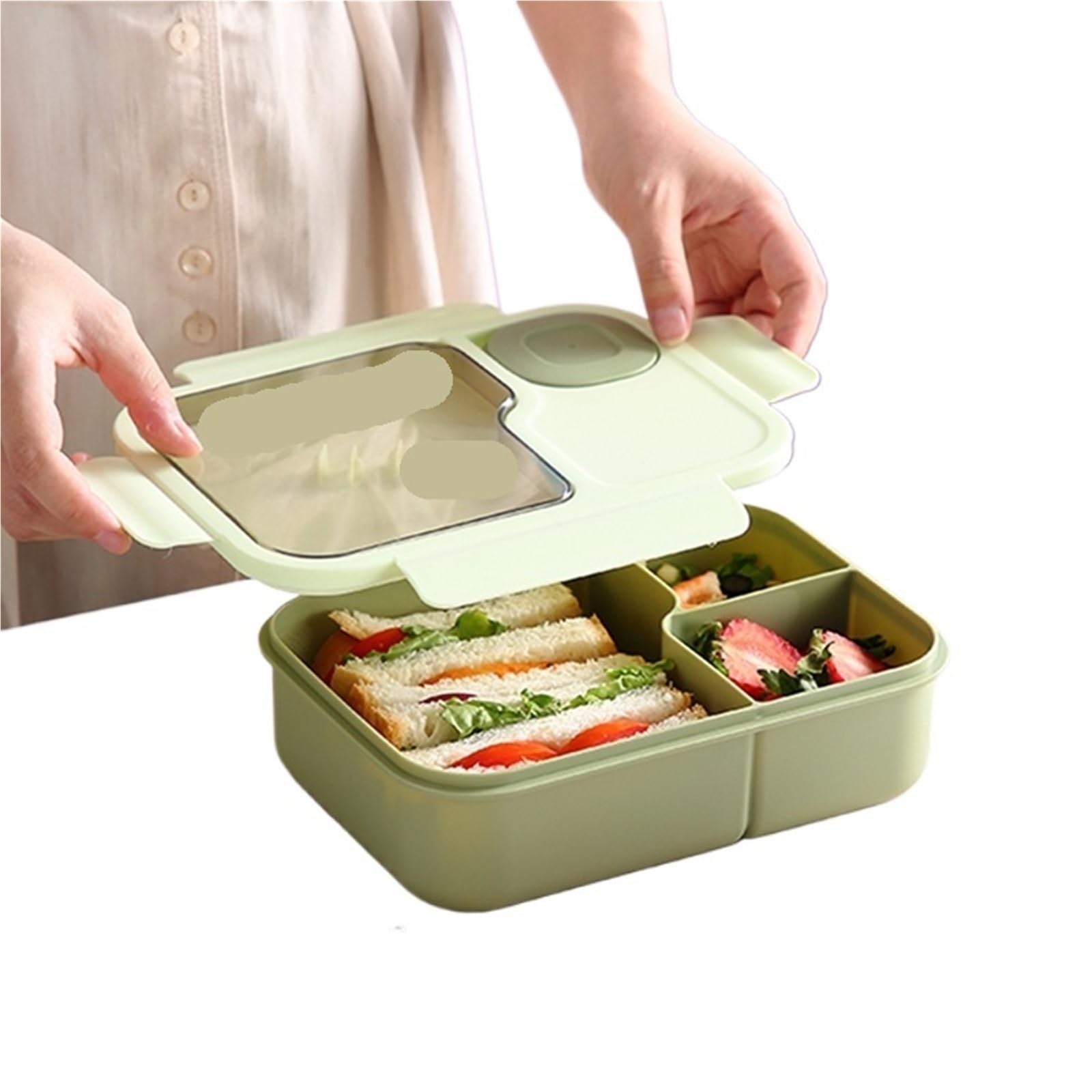 Schiscetta Pranzo Lunch Box Office Bento Box Contenitore for alimenti Scatole for alimenti riutilizzabili(Purple)