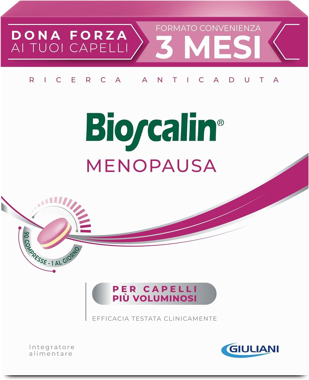 Bioscalin MENOPAUSA Integratore Alimentare per Capelli Voluminosi, Favorisce la 