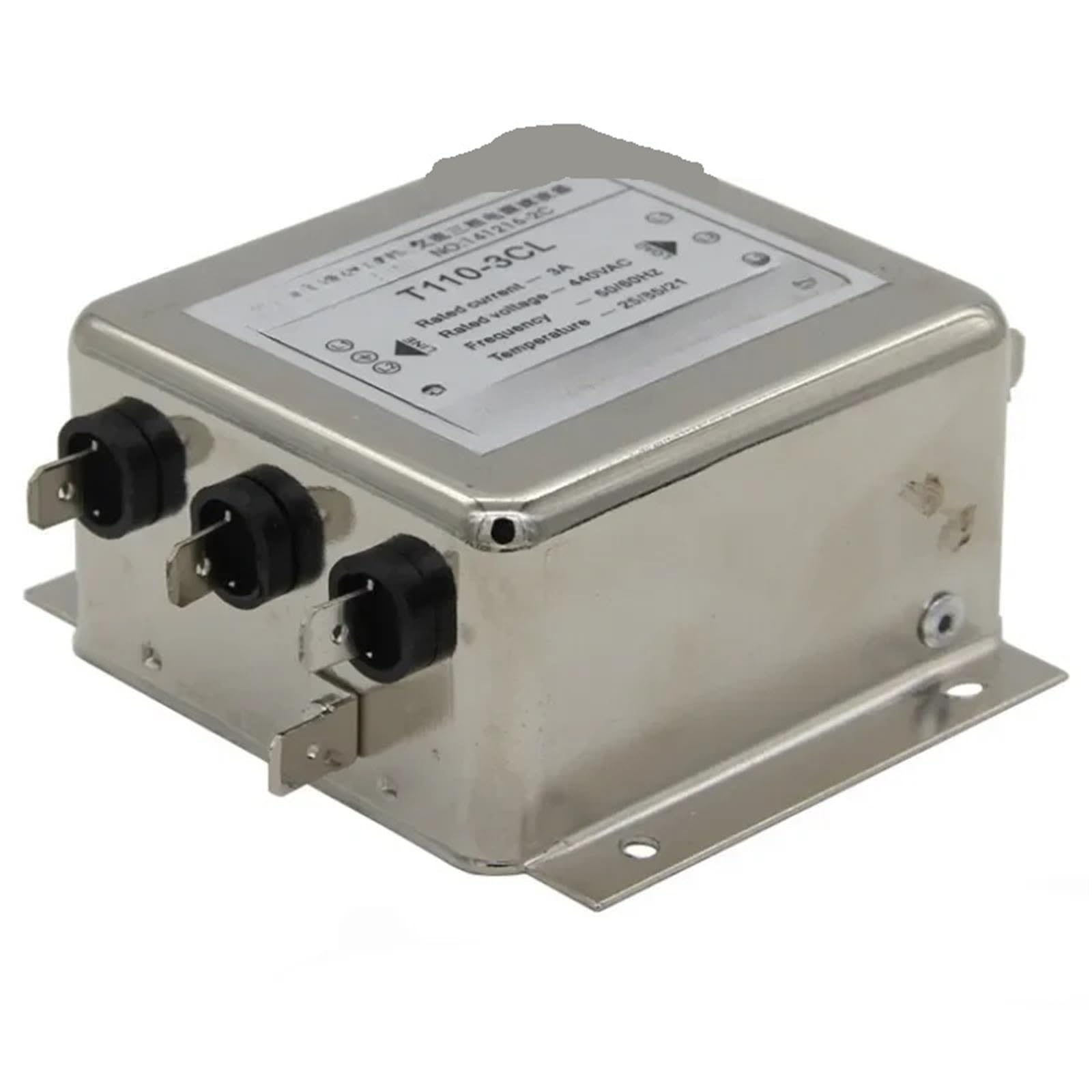 Filtro trifásico 6A supresor de interferencias T110-6CL 380V 440V enchufable 2