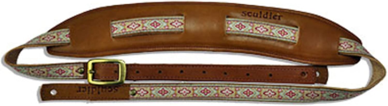 Souldier Handmade Fabric Saddle Strap for Bass Electric, or Acoustic Guitar, 2.5" Wide and Adjustable up to 57", Made in US