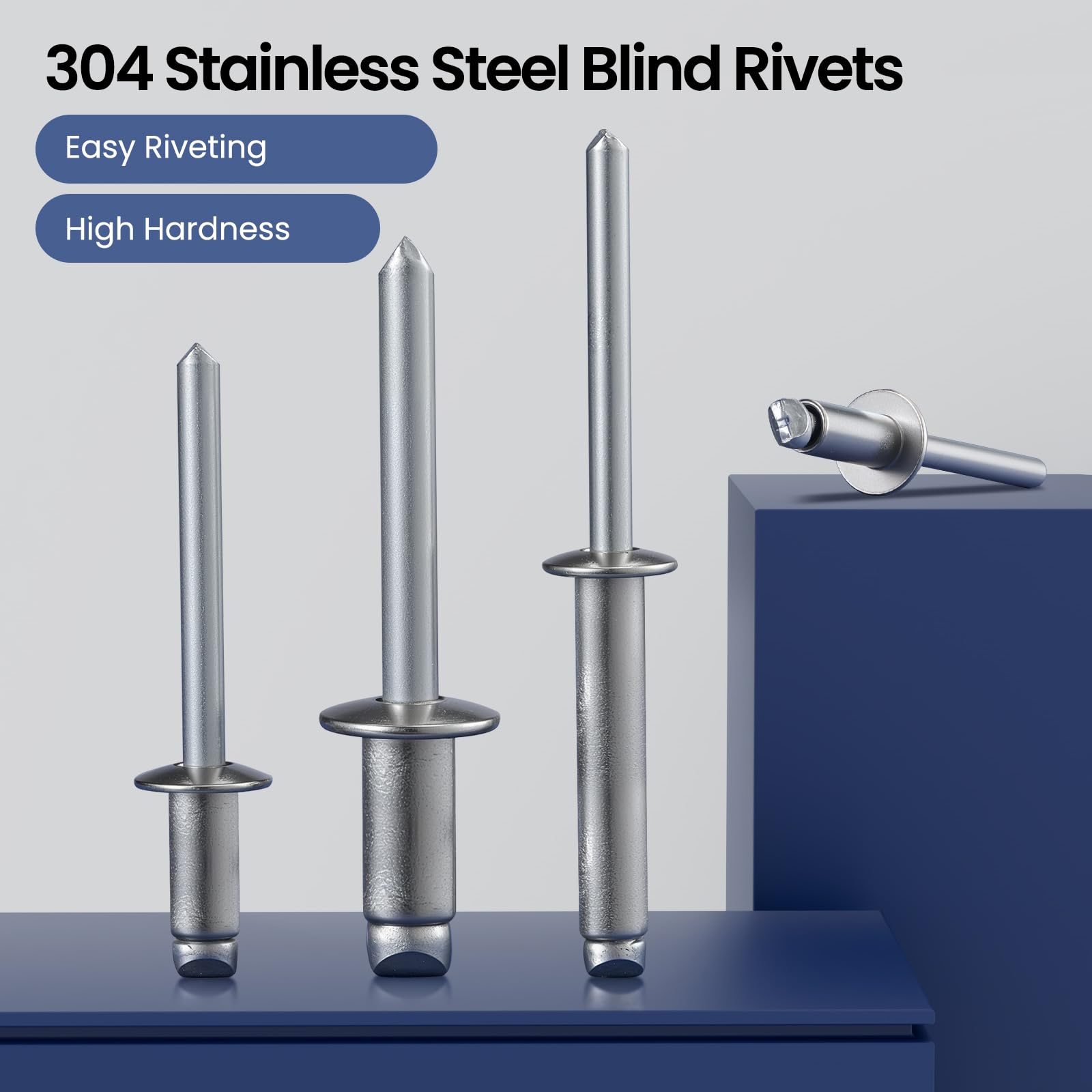 Stainless Steel Rivets - 100 Pack -2 Stainless Steel Rivets - 100 Pack -2