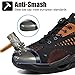Imagen de Mitudidi Zapatos de Seguridad para Hombre Ligero Zapatos de Seguridad Mujer Transpirable Zapatos Cocina Mujer Comodo Naranja 41EU