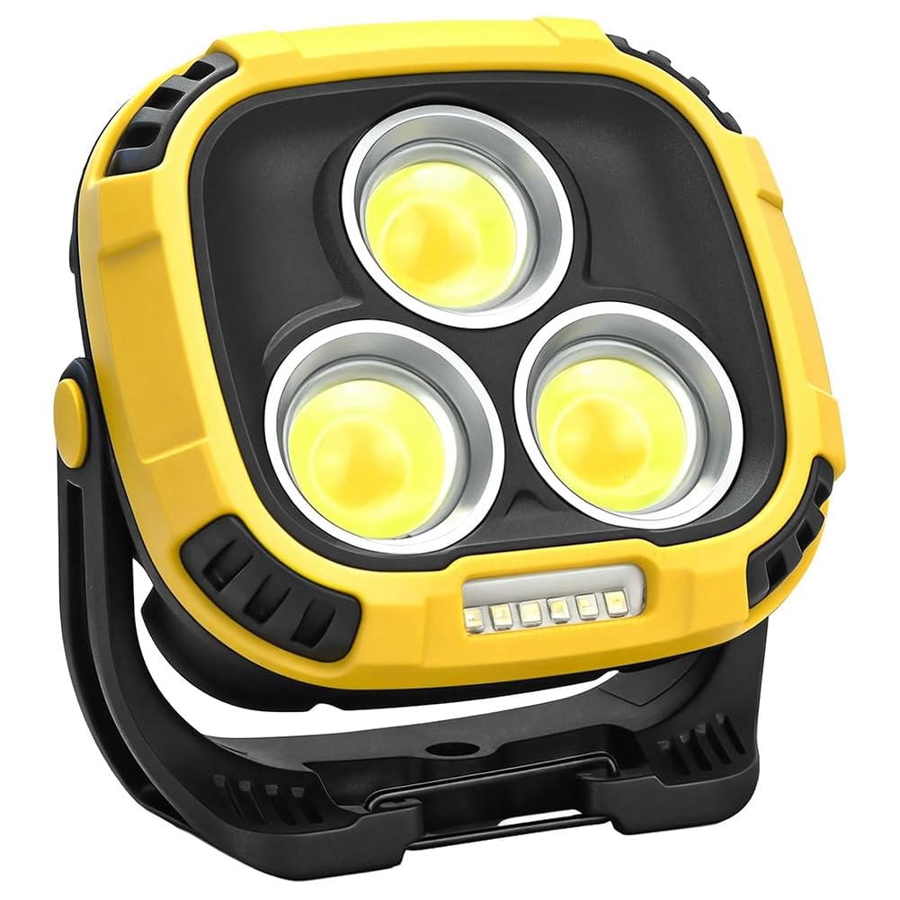Aundhegrtt Magnetic Work Light Waterproof, Rechargeable Portable Light for Emergency, for Car Repair, Lighting