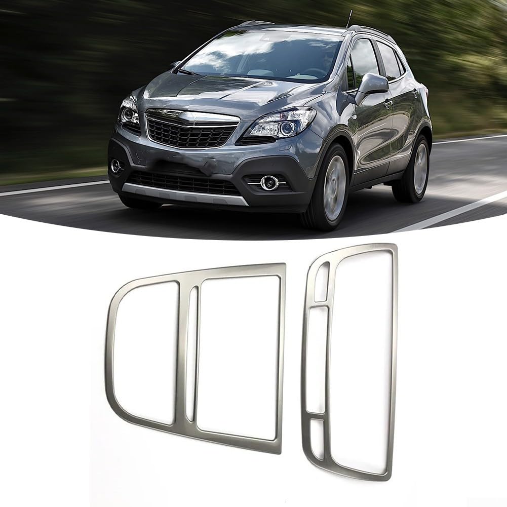 Moldura de salida de tablero para Opel para VAUXHALL para MOKKA 2013 2016, y elegante accesorio de acero inoxidable (B)
