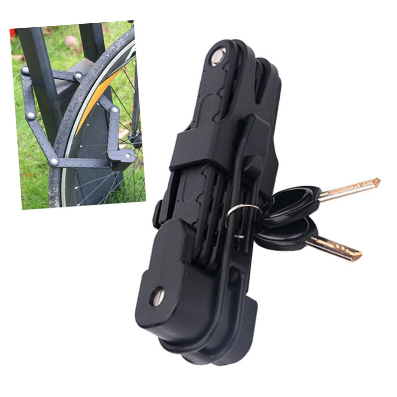 Candado Cable Acero de Seguridad de Plegable Bicicleta