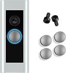 Remplacement du bouton d'entrée pour la caméra Pro/Peephole - 4-Pack Bouton de porte comprend 2 Vis, Fixe Boutons craqués Aucun appareil coûteux nécessaire, facile DIY Installe dans le procès-verbal