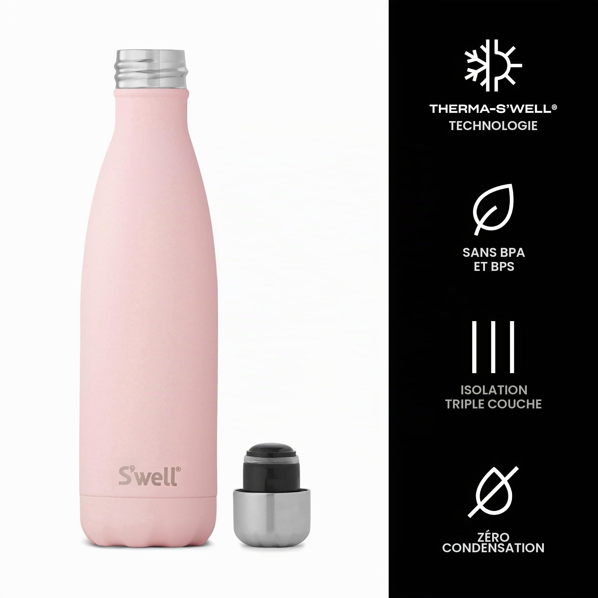 S'well Bouteille d'eau en acier inoxydable swell