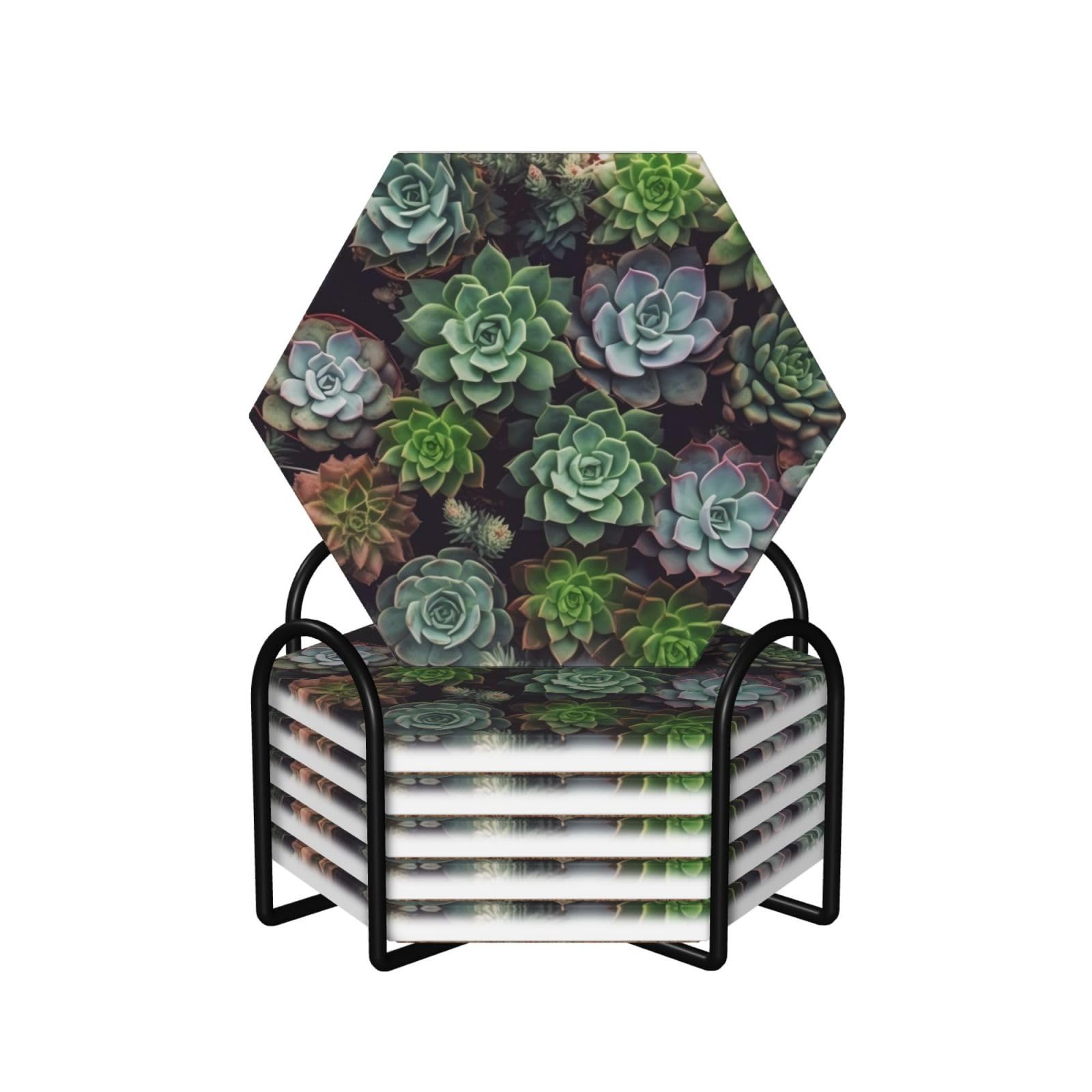 Dessous de verre céramique pour vos apéritifs en terrasse et décoration de table bohème
