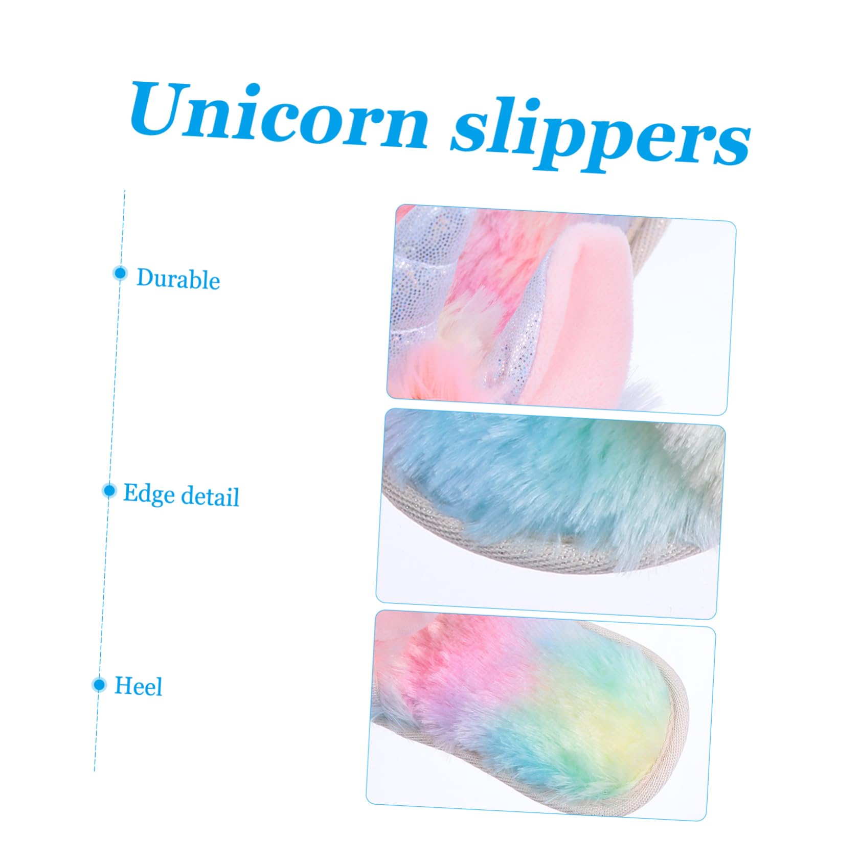 Pantofole Invernali per Donna Forma di Unicorno Calde e Comode Pantofole in Peluche per Casa Antiscivolo