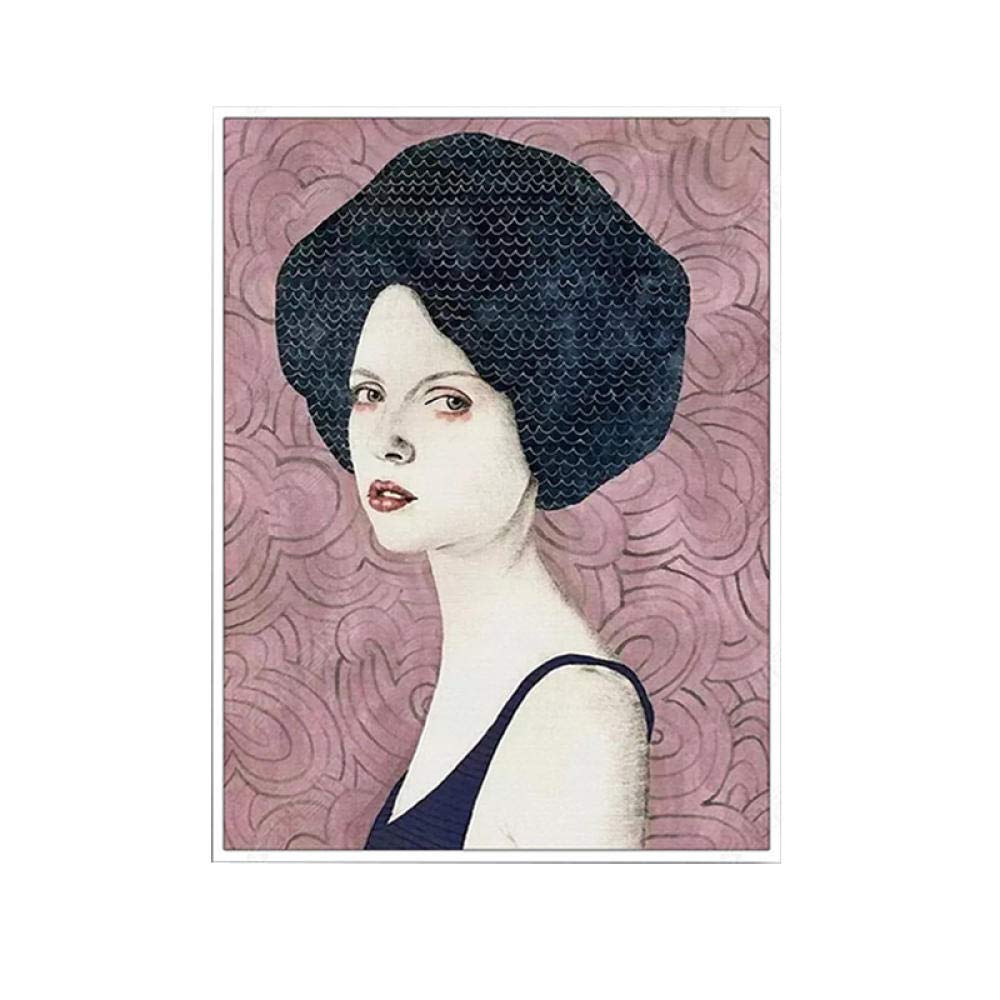 Toile rétro de beauté 70x70cm pour habiller un mur vide avec une peinture personnalisable