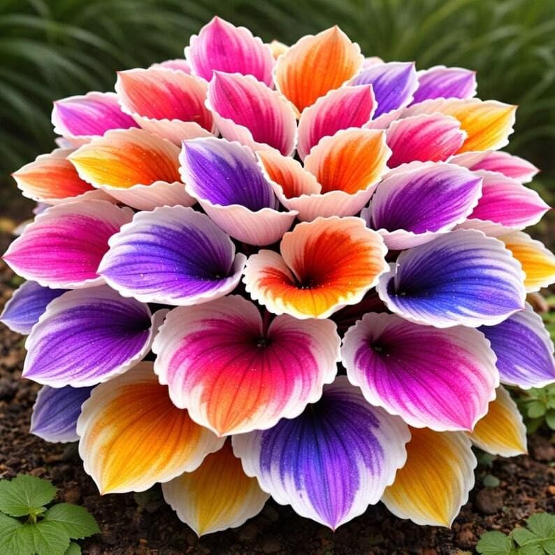 Thriving Hosta Bulbs Perennial UK, Rare and Beautiful Hostas Rhizome in Bulk,Planting for Stunning Garden Displays-10 Bulbs-I