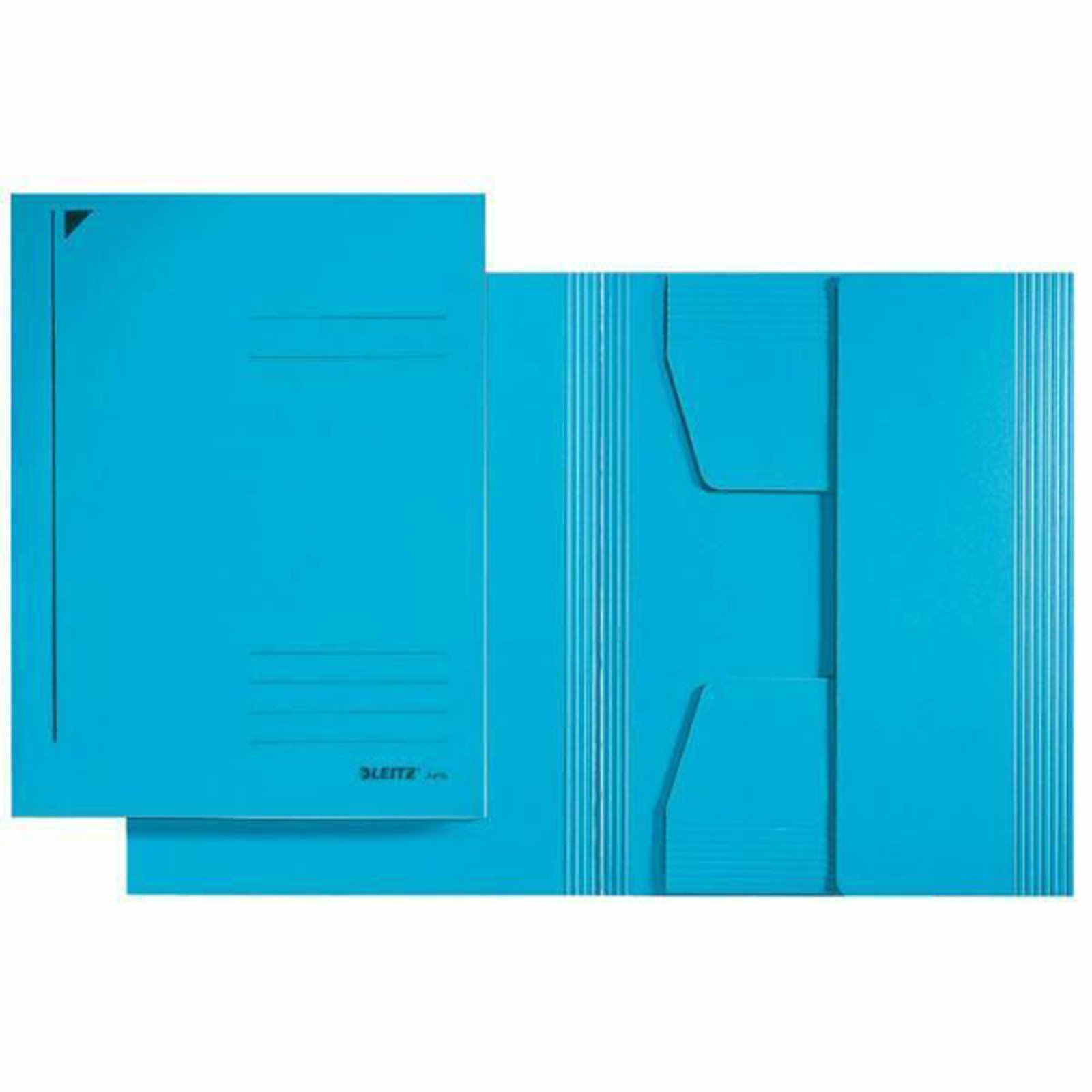 Esselte Leitz Three-Flap Folder A5–Mainly Cardboard-BlueBlue Angel