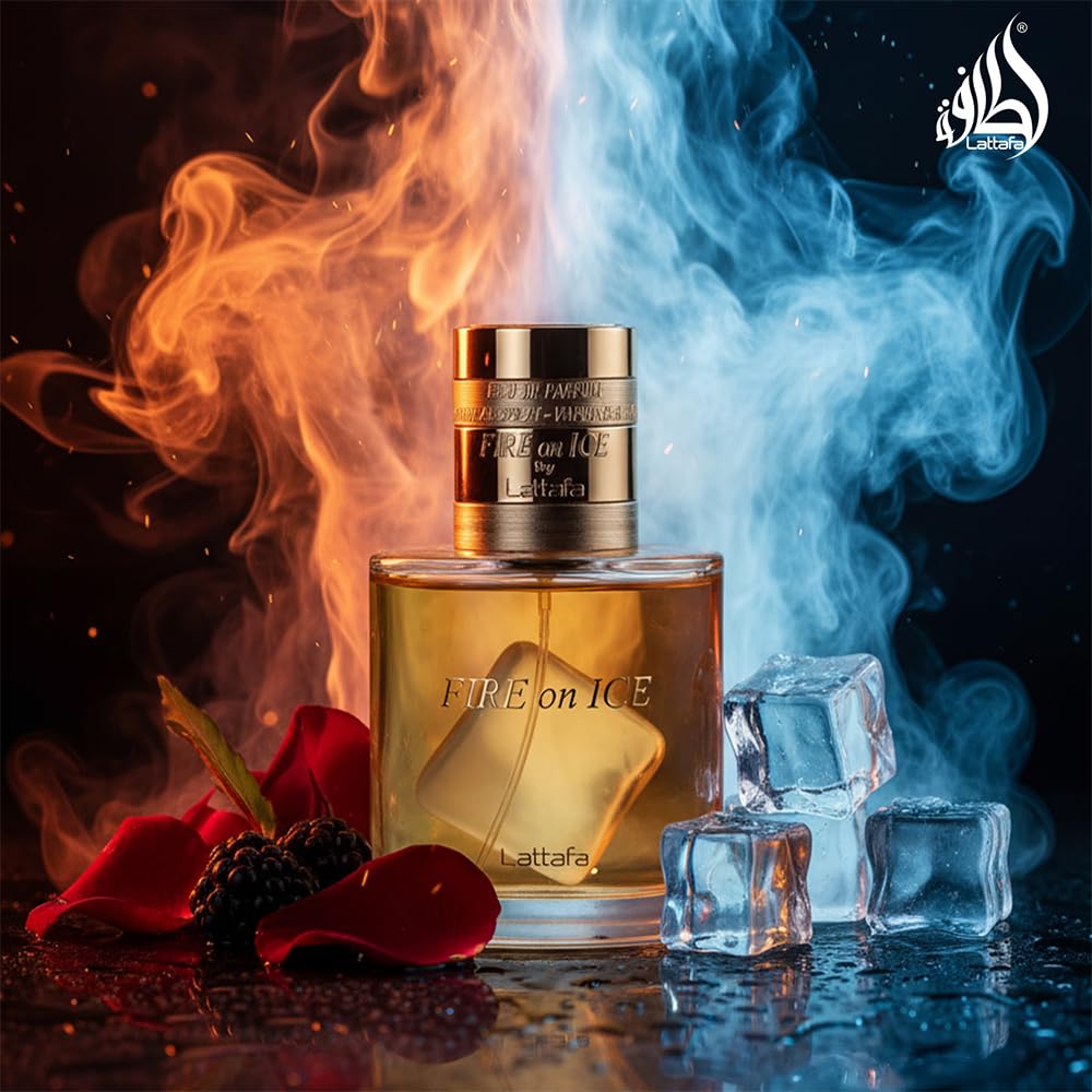 Amazon.com : Lattafa Fire On Ice – Fruity, Spicy, Woody, Ambery
