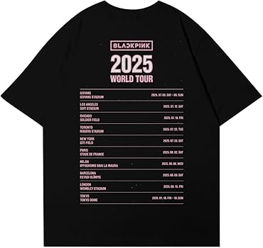 Deadline Shirt Kpop Lisa Jennie Jisoo Rose Tshirt 2025 World Tour