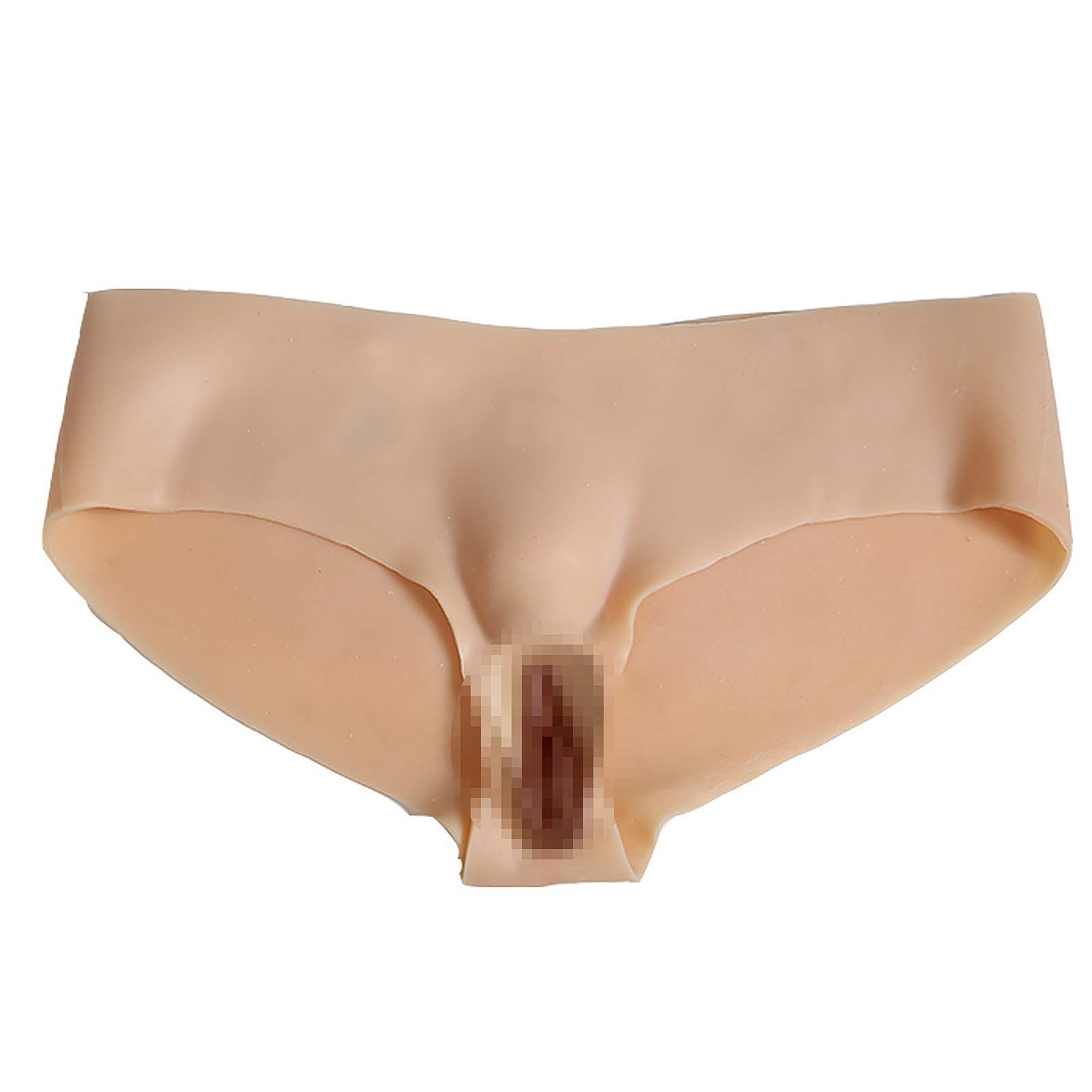 Crossdresser Braguitas de Vagina de Silicona Realista Glúteos Regordetes Menos área de Parcela para Transgénero Drag Queen M Size (NO.2,with Vagina)