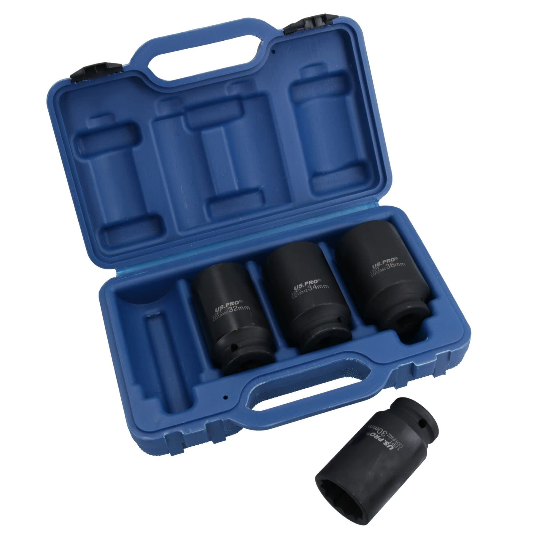 1/2 cala Napęd głęboko nasadka do piasty 30 mm 32 mm 34 mm 36 mm 12 punktów 4 szt