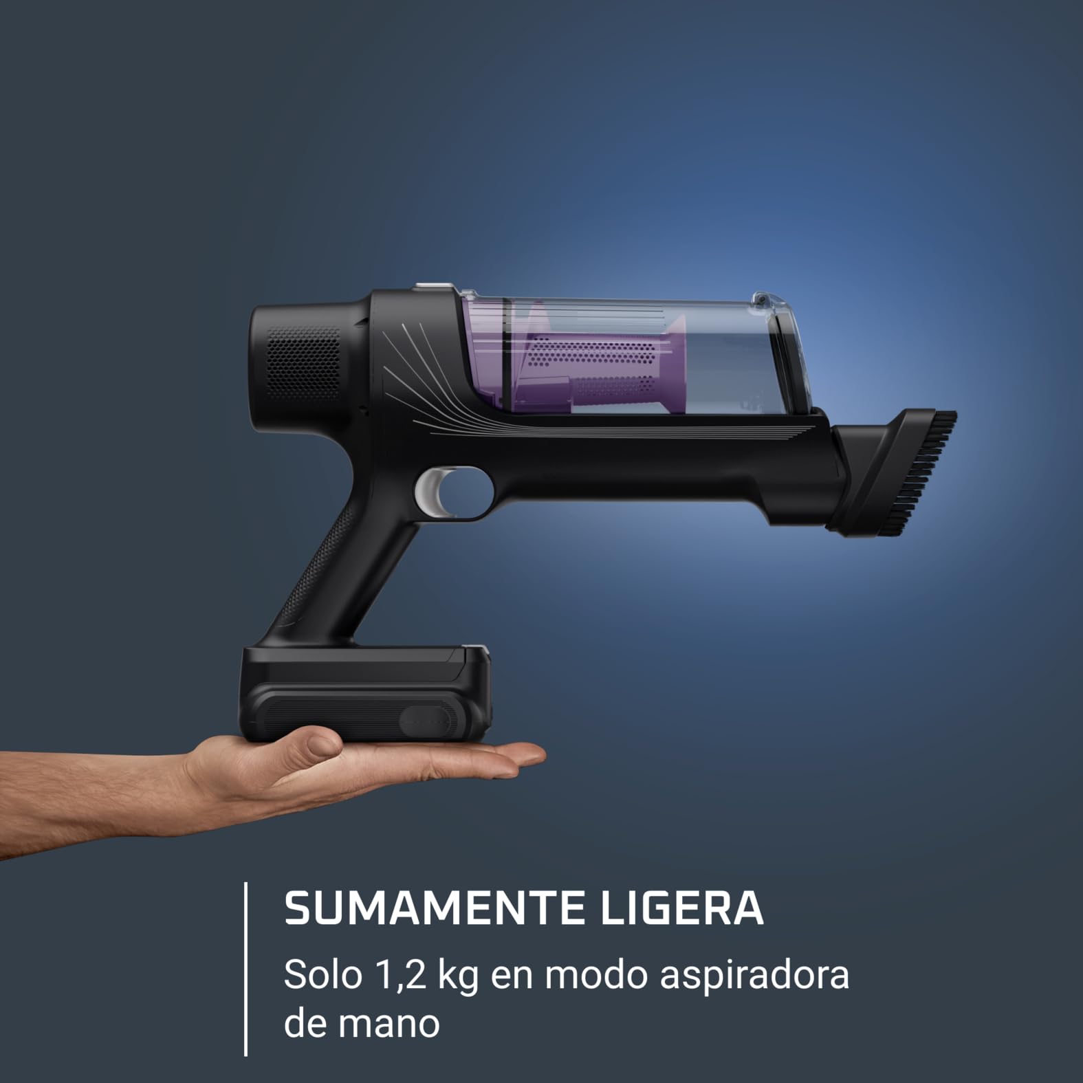 Rowenta X-Pert 7.60 – Aspiradora escoba sin cable, 140 W, 45 min de autonomía, ligera y versátil, cepillo motorizado con LED, accesorio para ranuras y sofás, base de carga, RH6A35 (Reacondicionado)