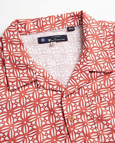 Ben Sherman Boys' Linen Shirt - Casual Short Sleeve Button Down Collared Shirt (Size: 8-18)3