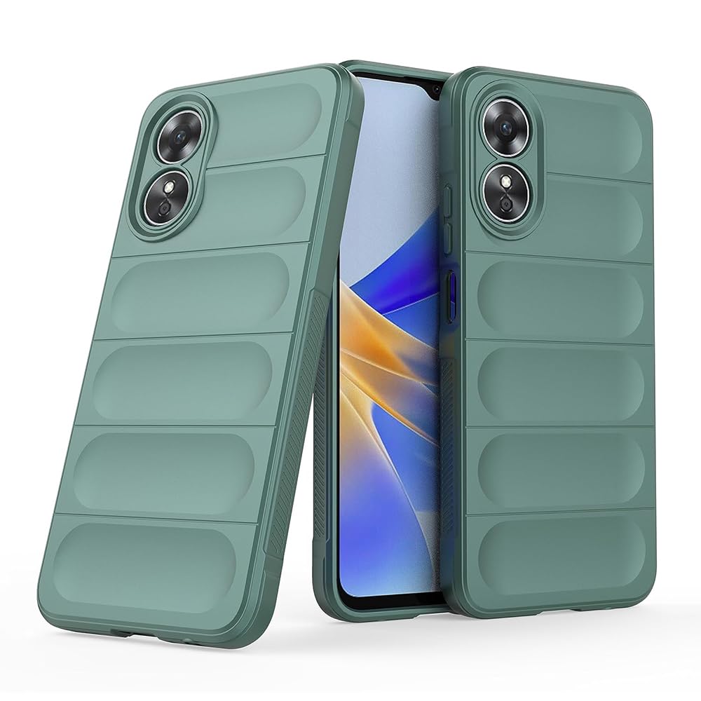 Amazon Brand- Solimo Basic Case for Oppo A58 4G (Silicone_Green) (B0CK29VNNB) Amazon Price History, Amazon Price Tracker