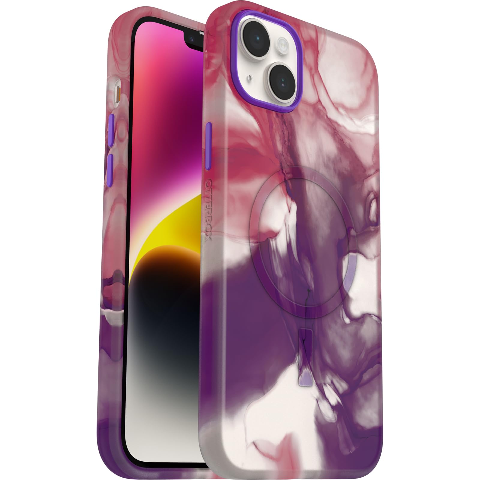 OtterBox Cover per iPhone 14 Plus Slim & Sturdy con MagSafe, resistente a shock e cadute; cover ultrasottile, protettiva, leggera, testata a norme anti caduta MIL-STD 810G, Agrias