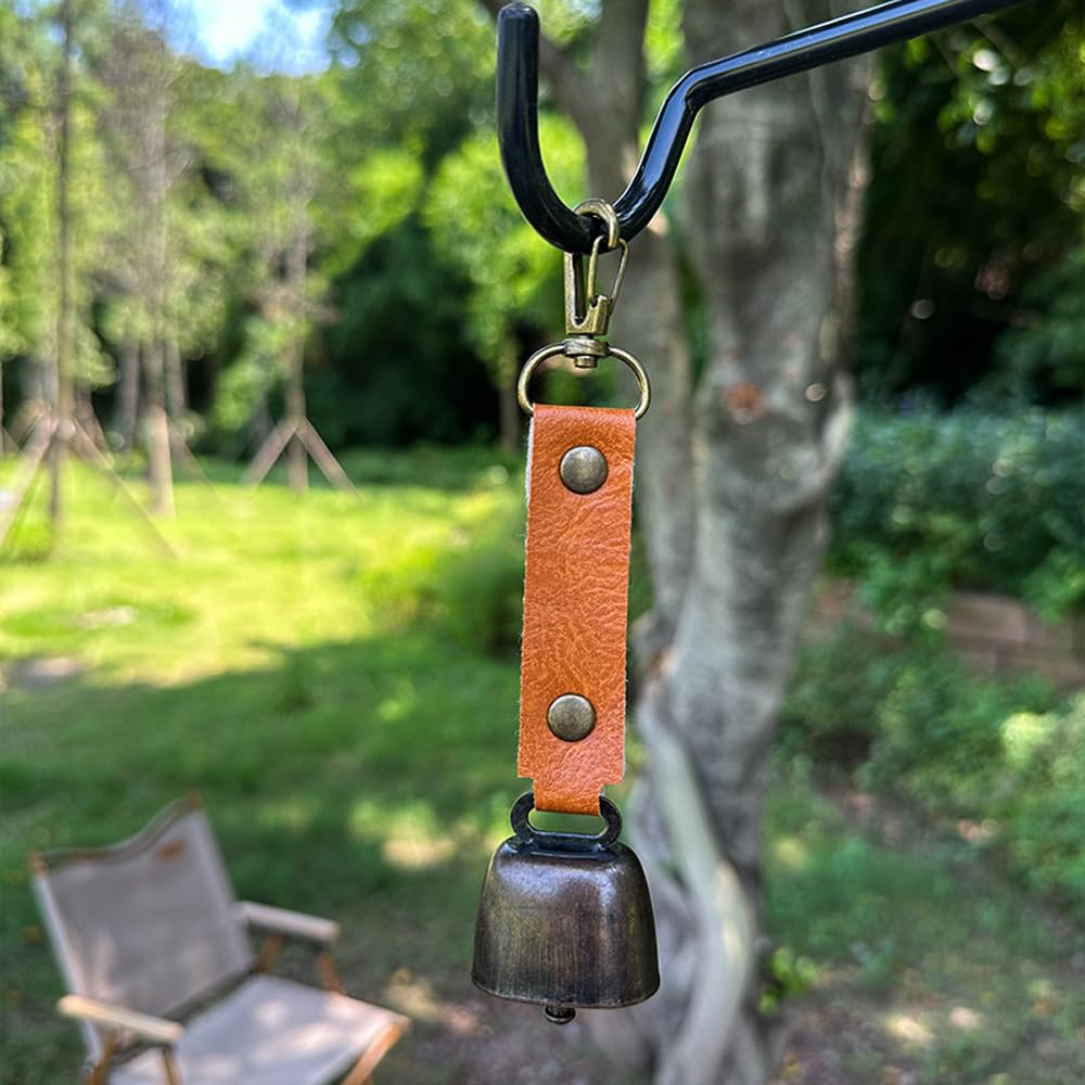 Sarini 2PCS Campana Emergencia Ahuyentar Osos Campana Oso Ruidosa Para Senderismo Camping Pesca Escalada Bicicleta Montaña Viaje