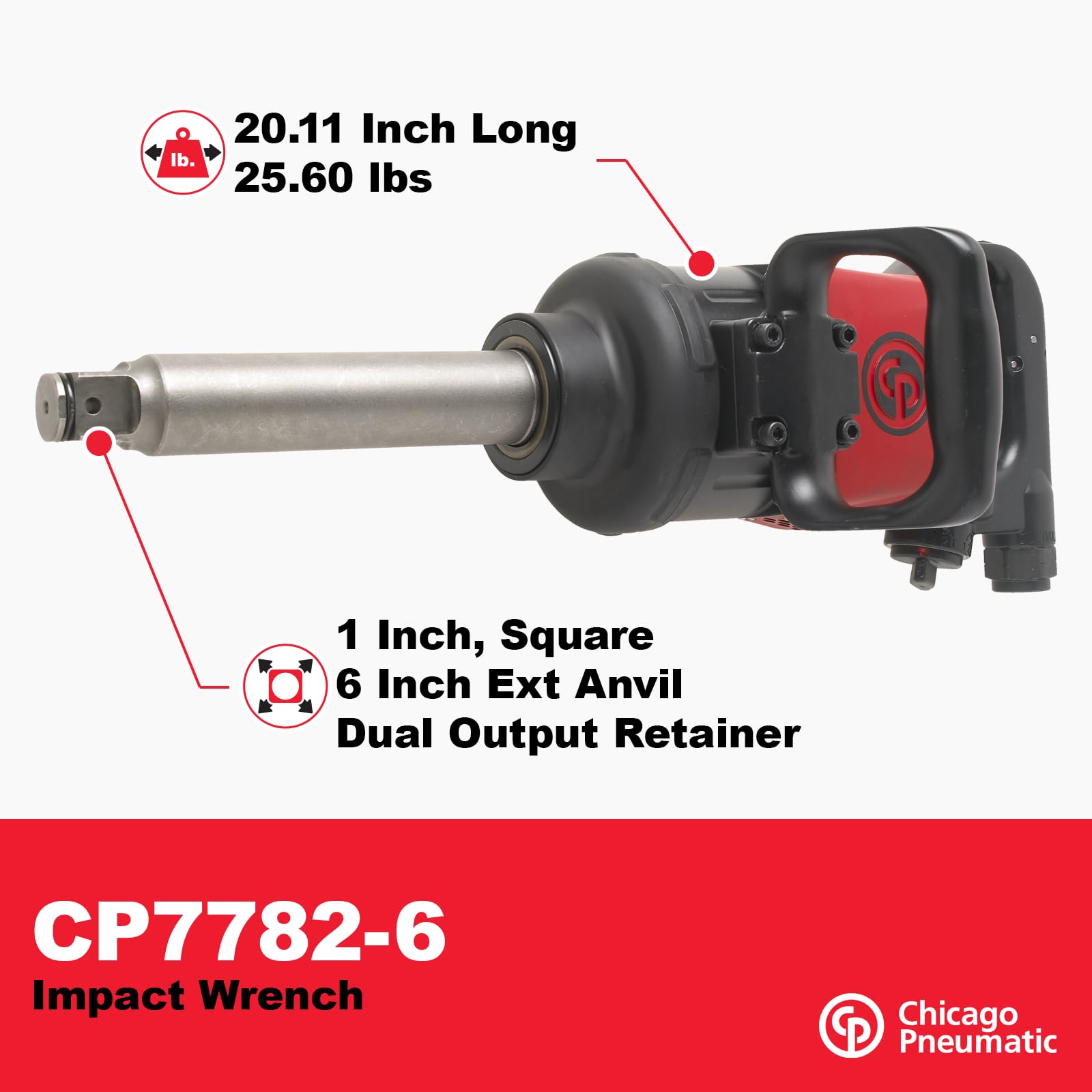 CHICAGO PNEUMATIC TOOL COMPANY CP7782-6 1 IMPACT WRENCH