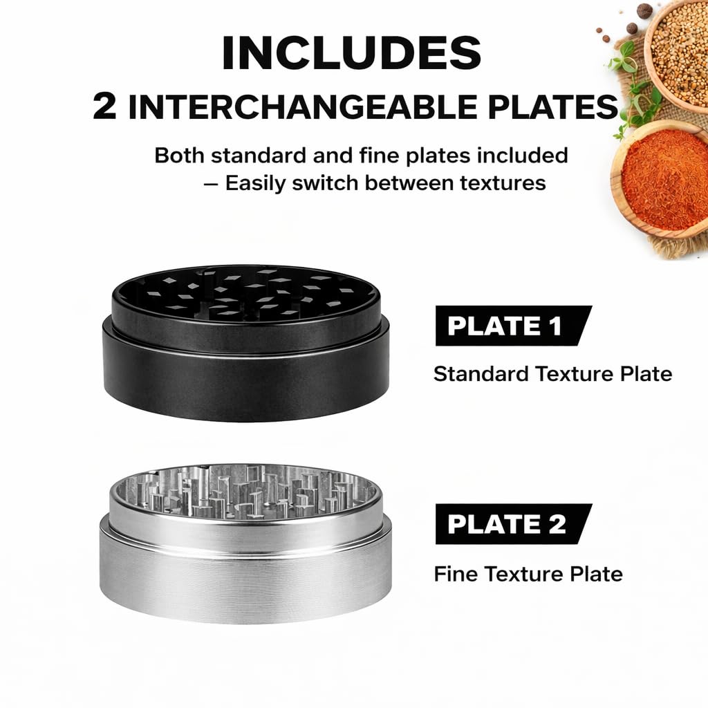 Gravend Spice Grinder - Fine & Coarse Grind -3