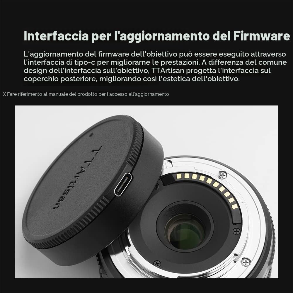 TTartisan 27mm F2.8 obiettivo autofocus, compatibile con fotocamere Fuji X-mount X-A5 X-A7 X-Ｍ1 X-Ｍ2 X-Ｈ1 X-T1 X-T10 X-T2 X-T20 X-T3 X- T４ X-T100 X-T200 X-T30 X-Pro1 X-Pro2 X-Pro3 X-E1 X-E2 X-E2S