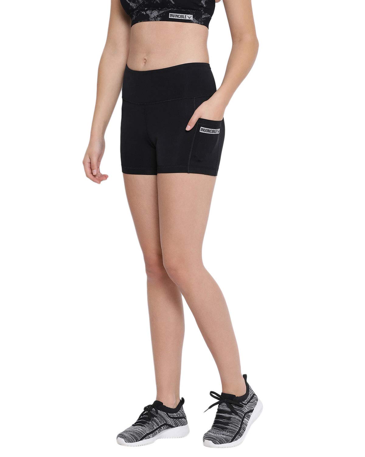 InvincibleWomen's Athleisure Gym Yoga Workout Running Training Sports Shorts