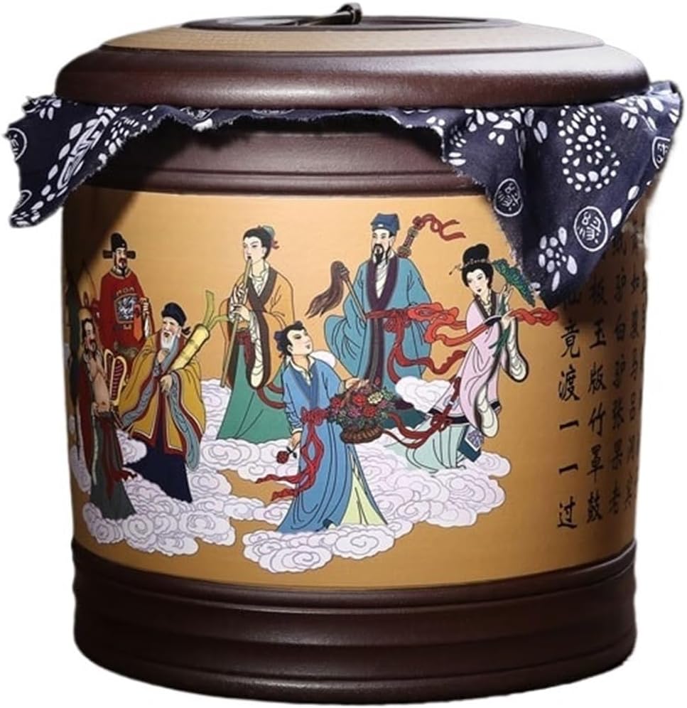 SONGCHAO Sugar Jar Purple Sand Pu'er Storage Tea Bucket Loose Tea Storage Jar Household Nut Jar Biscuit Jar Decorative Jar Tea Canister