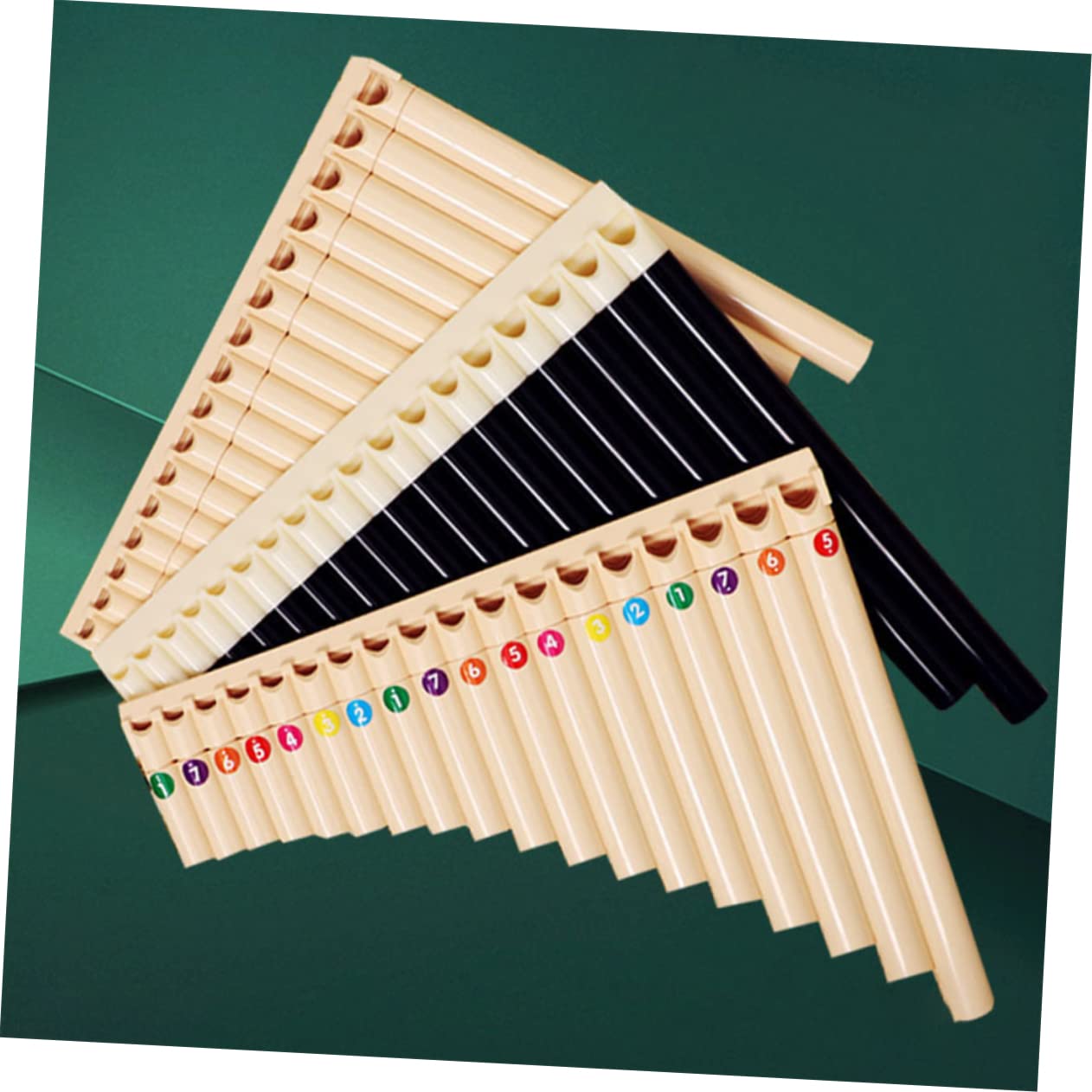 HANABASS Music Note Decals for Pan Flute 8pcs Scale Stickers Beginner's Musical Instrument Supplies Safe Durable