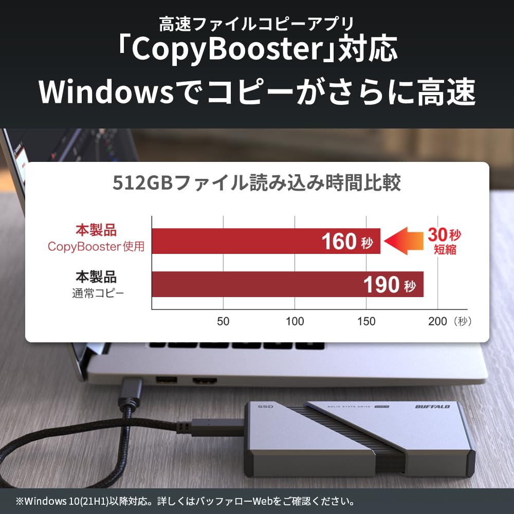 Amazon.com: Buffalo Portable External SSD 2TB USB4 Gen3x2 High  