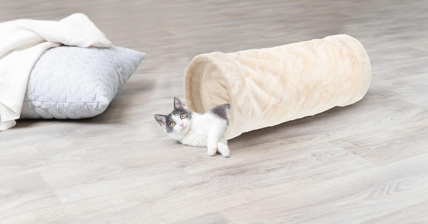 Trixie 42981 Play Tunnel Plush 22 cm / 60 cm Beige
