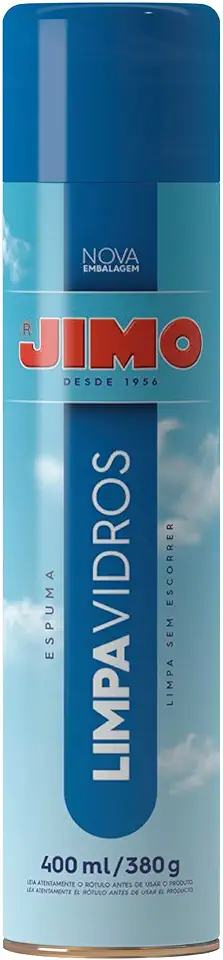 JIMO Limpa Vidros Carro Vitrine Janela Espenho Espuma Limpadora N�o Escorre Inovador Aerossol 400ml