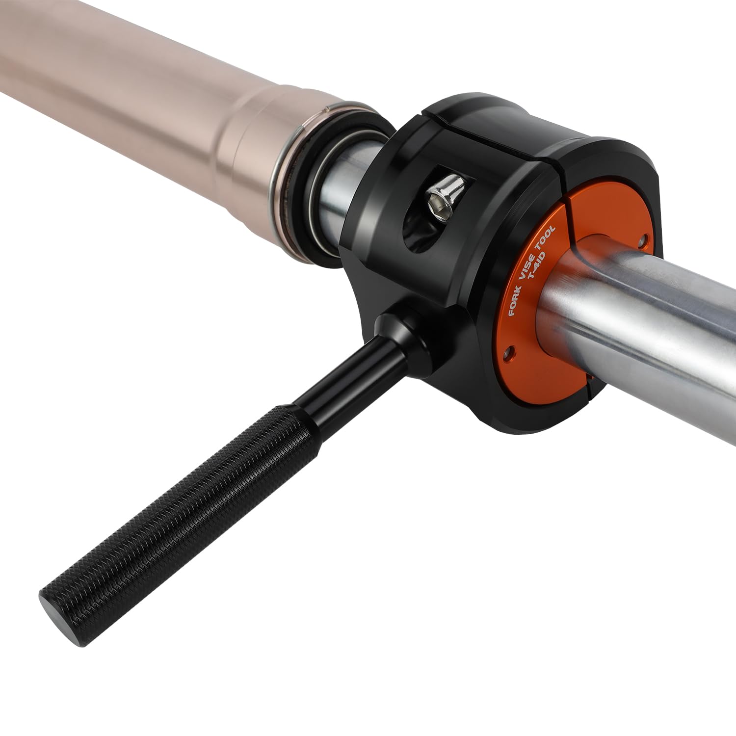 Outil d'étau Fourche Moto 41mm,Pince Universelle Amortisseur Avant,Kit de Clés à Ergots Réparation et Maintenance d'amortisseur-Orange